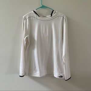 North face large vapor wick long sleeve hooded shirt